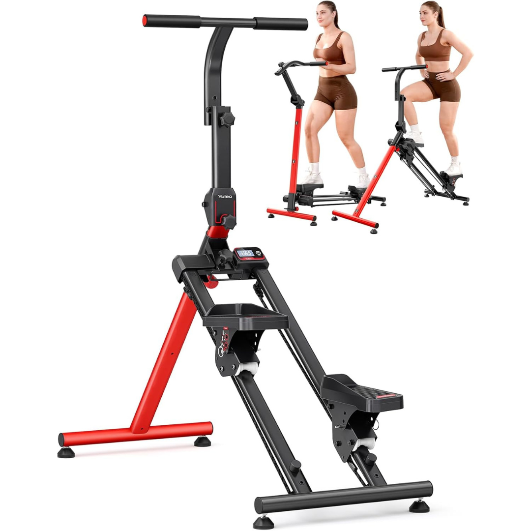 YOLEO Adjustable Resistance Stair Steppers for Exercise at Home