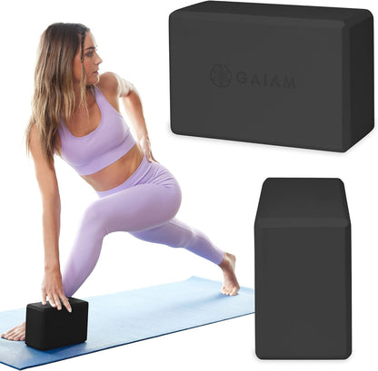 Gaiam Yoga Block - Supportive Latex-Free Eva Foam