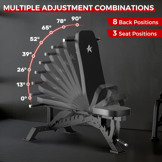 STACOO Adjustable Workout Bench for Home Gym
