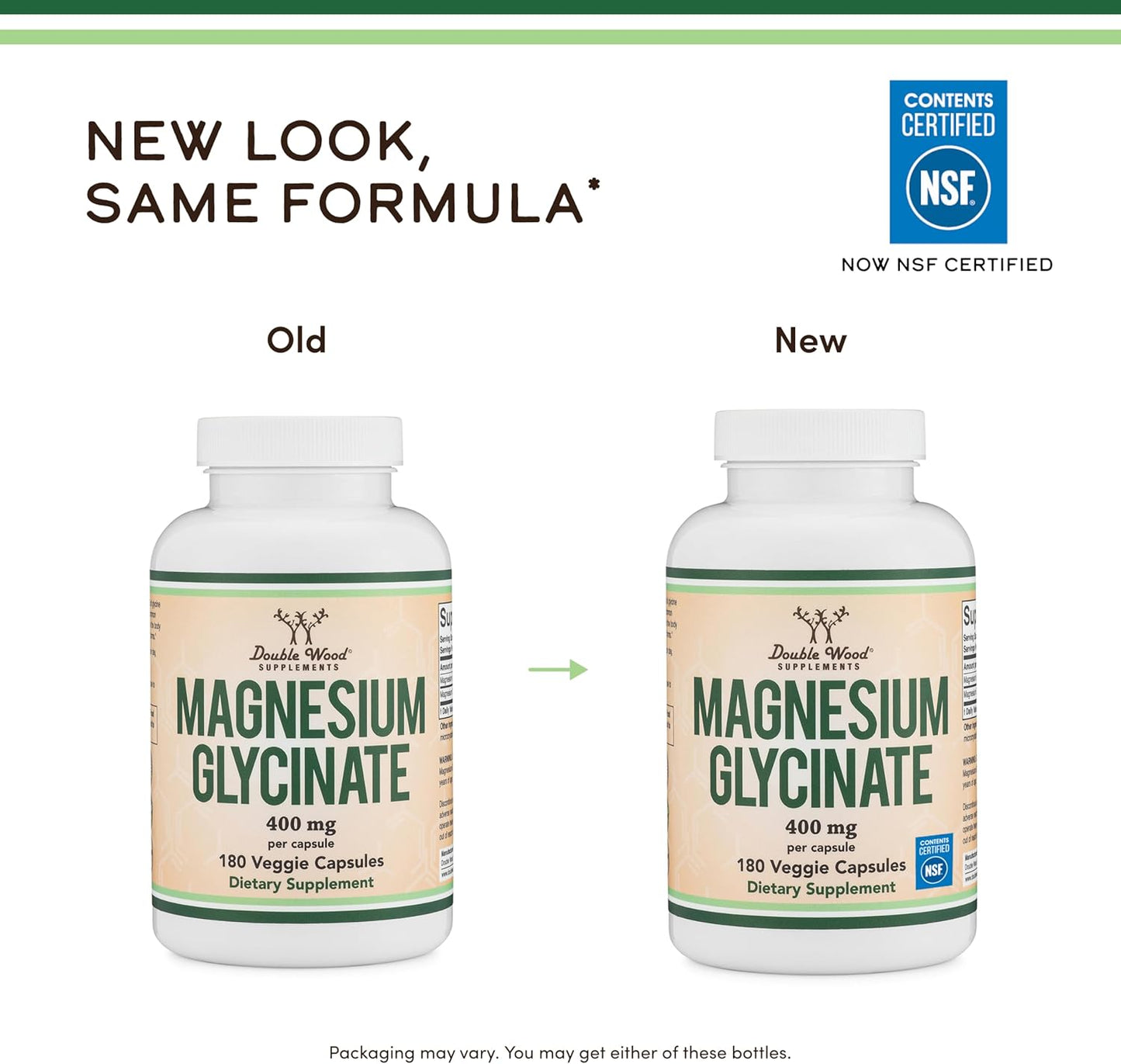 Double Wood Magnesium Glycinate 400Mg