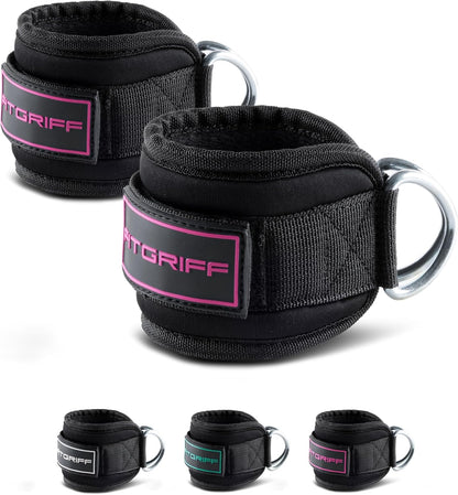 Fitgriff Ankle Straps V3 for Cable Machine (2 Pieces)