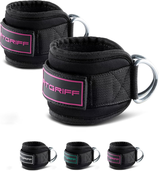 Fitgriff Ankle Straps V3 for Cable Machine (2 Pieces)