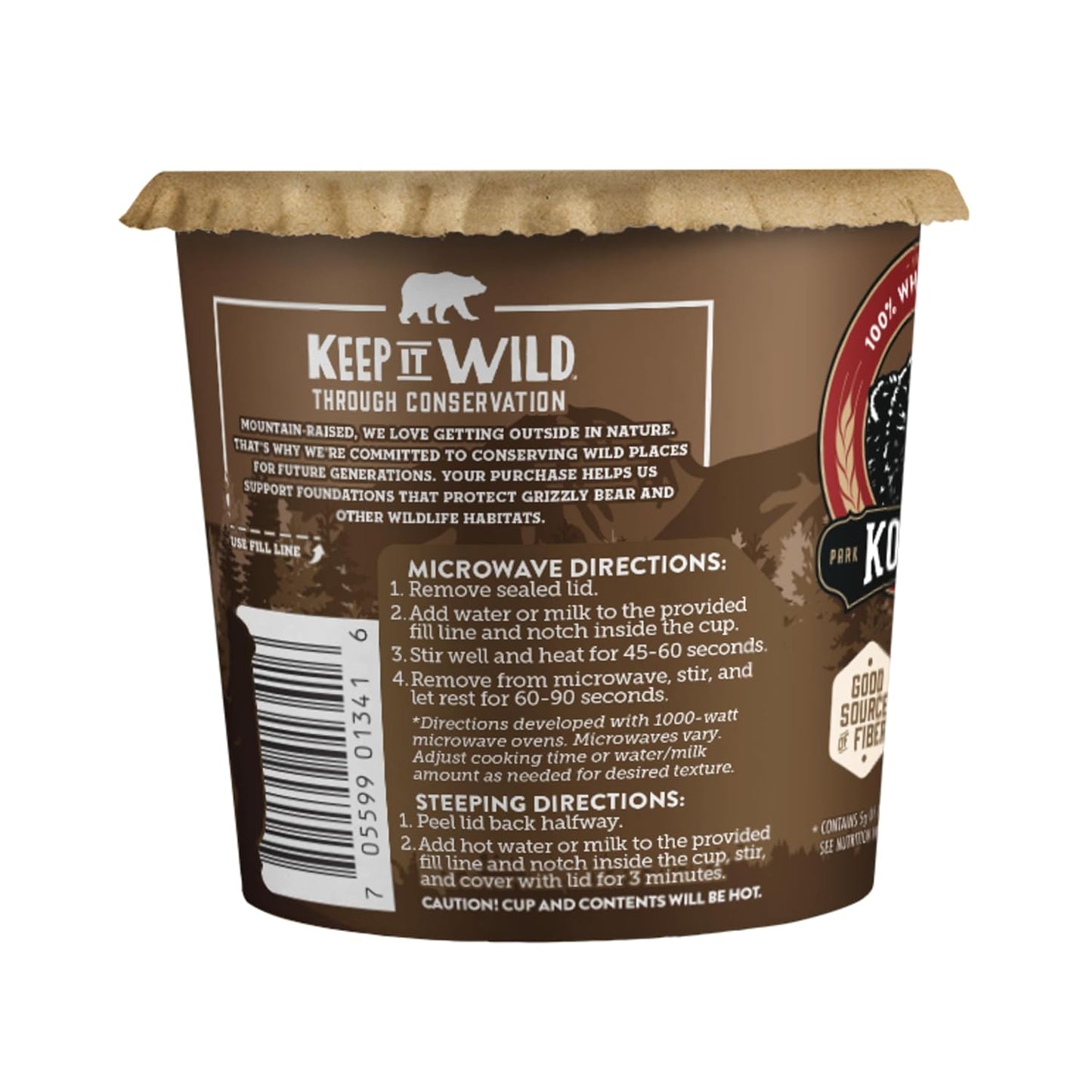 Kodiak Cakes Instant Protein Chocolate Chip Oatmeal in a Cup (Pack of 12)