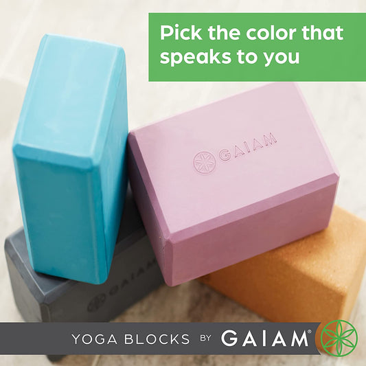 Gaiam Yoga Block - Supportive Latex-Free Eva Foam