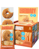 Protein Donuts - 22G Protein, Crumbly Cinnamon, Zero Sugar Snack - 8 Pack with Two Donuts per Pack