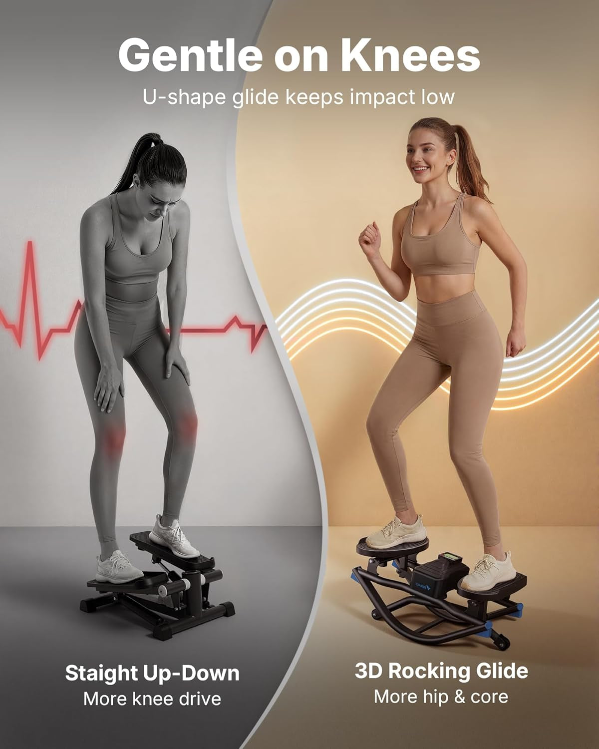 MERACH Rocking Steppers for Exercise at Home