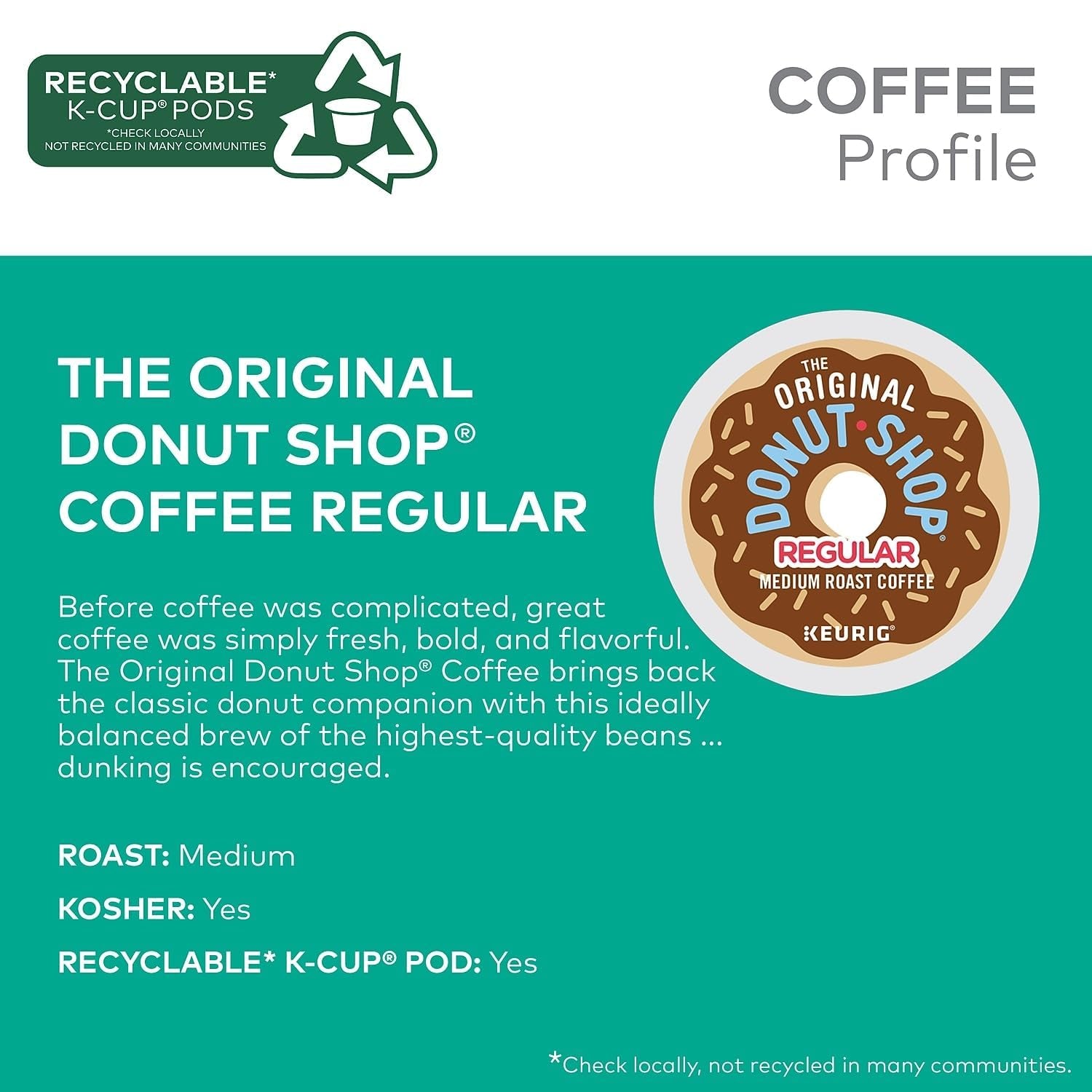 The Original Donut Shop Regular, Single-Serve Keurig K-Cup Pods