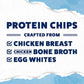 WILDE Protein Chips, Sea Salt & Vinegar, High Protein Snacks, Pack of 12