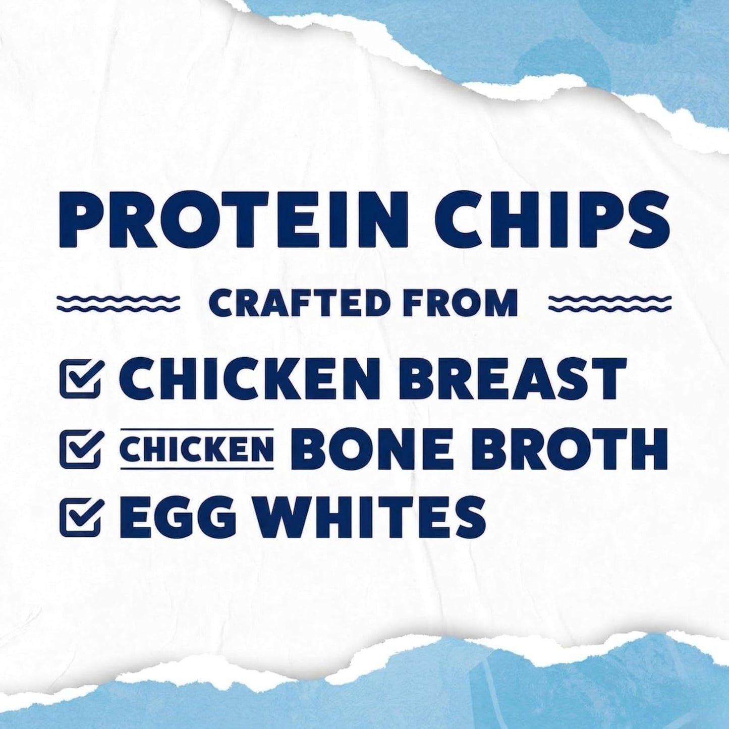 WILDE Protein Chips, Sea Salt & Vinegar, High Protein Snacks, Pack of 12