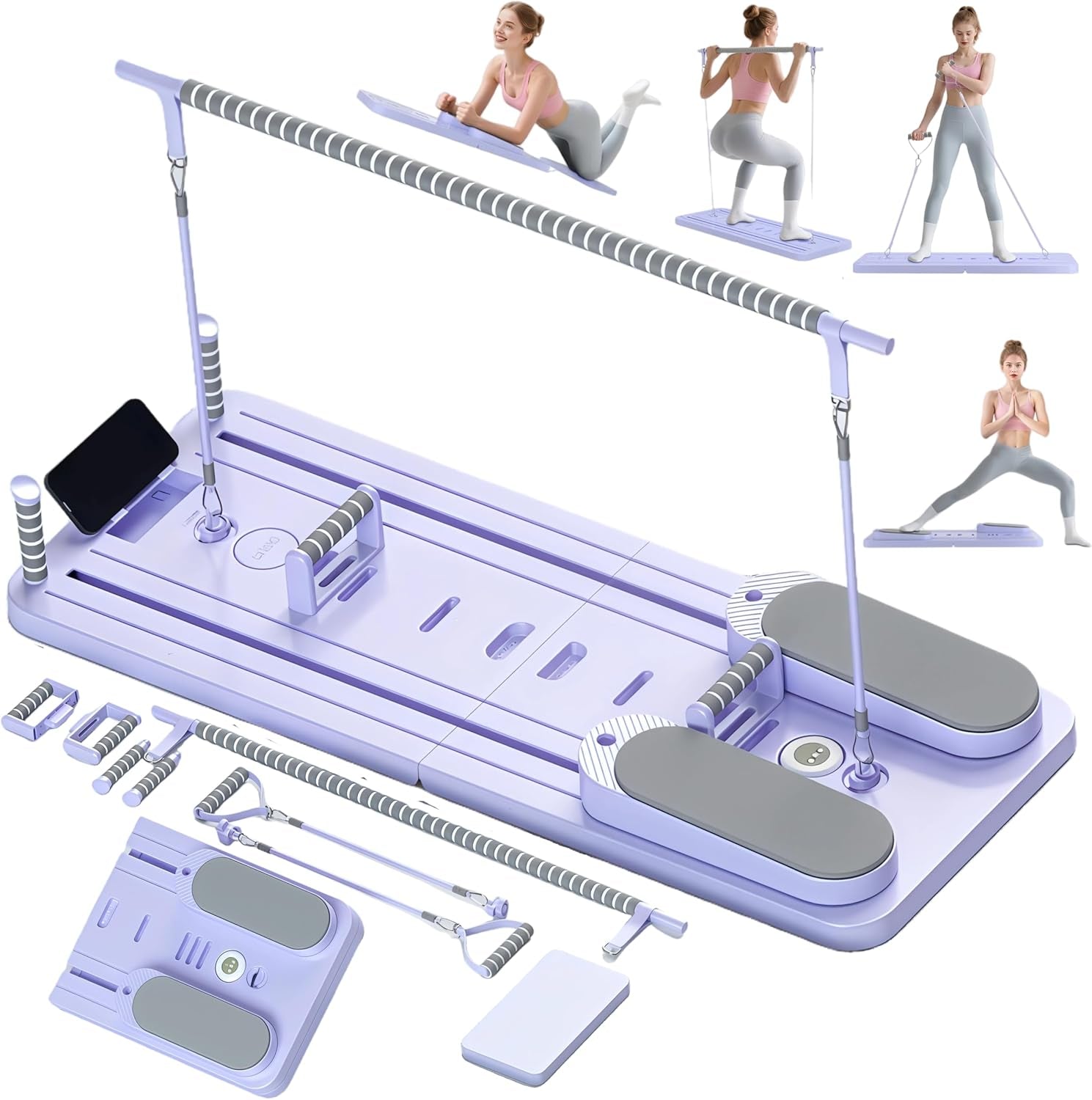 CroyVine Pilates Reformer Board for Home Workout
