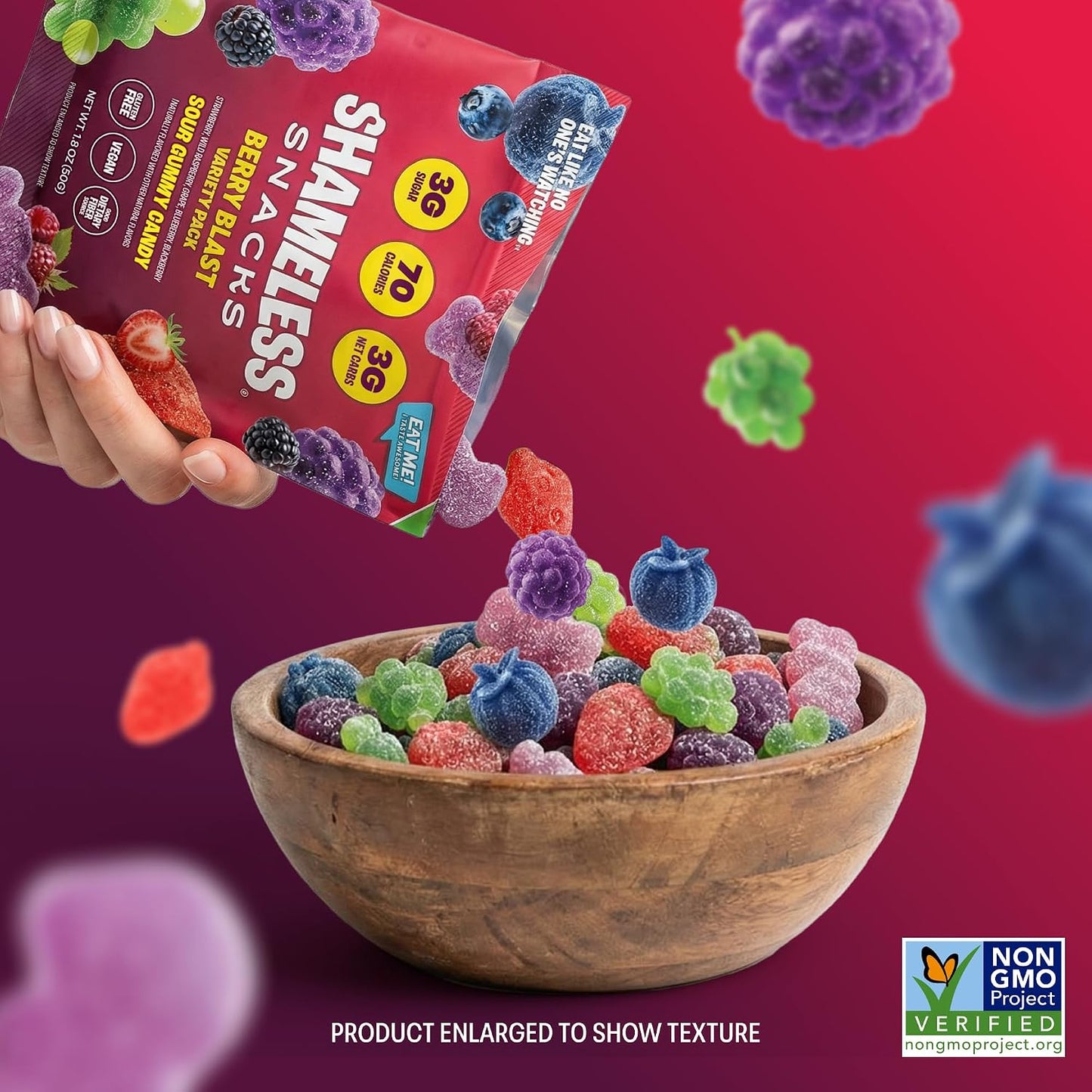 Shameless Snacks Berry Blast Fruit & Gummy Candy Variety Pack