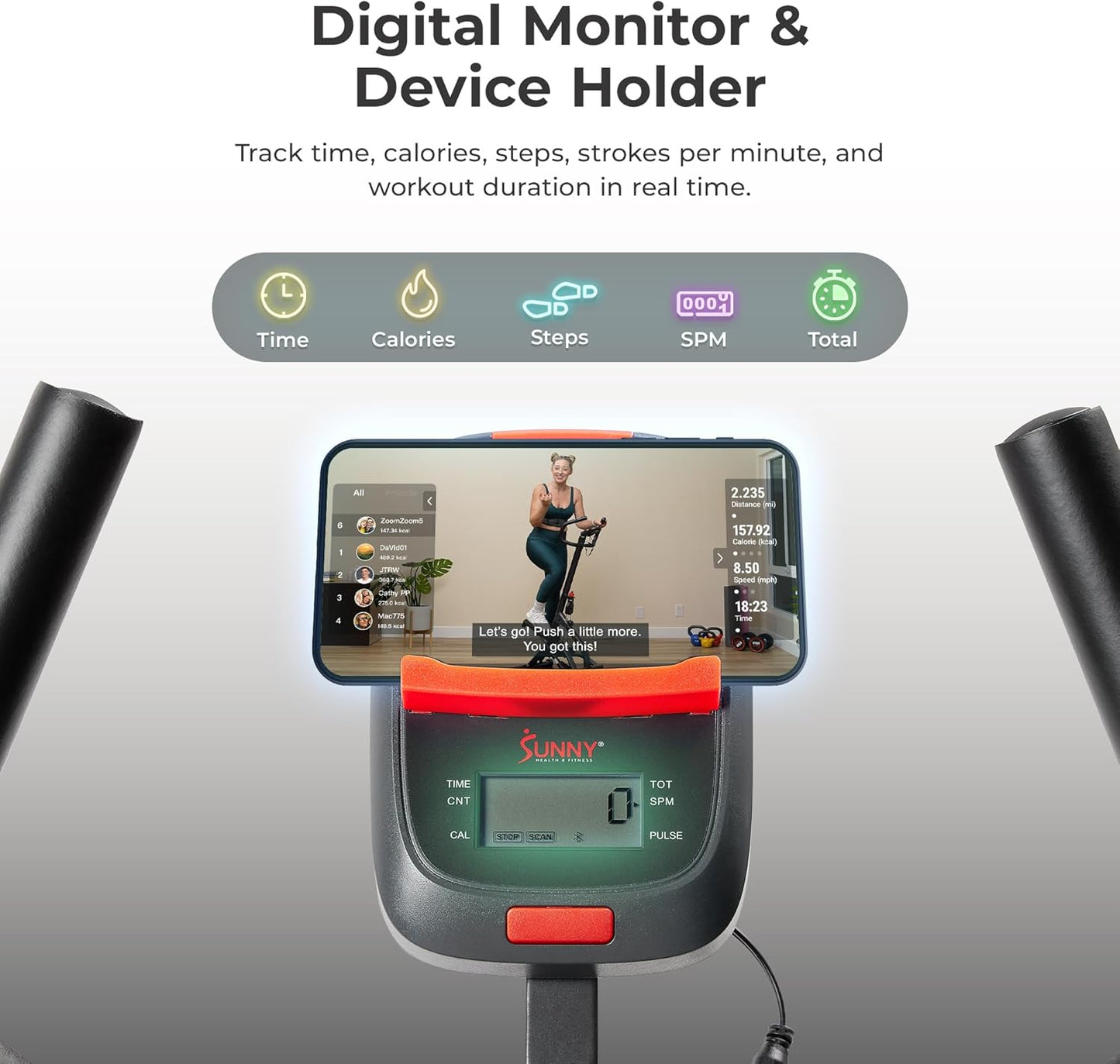 Sunny Health & Fitness Stair Stepper w/Handlebar