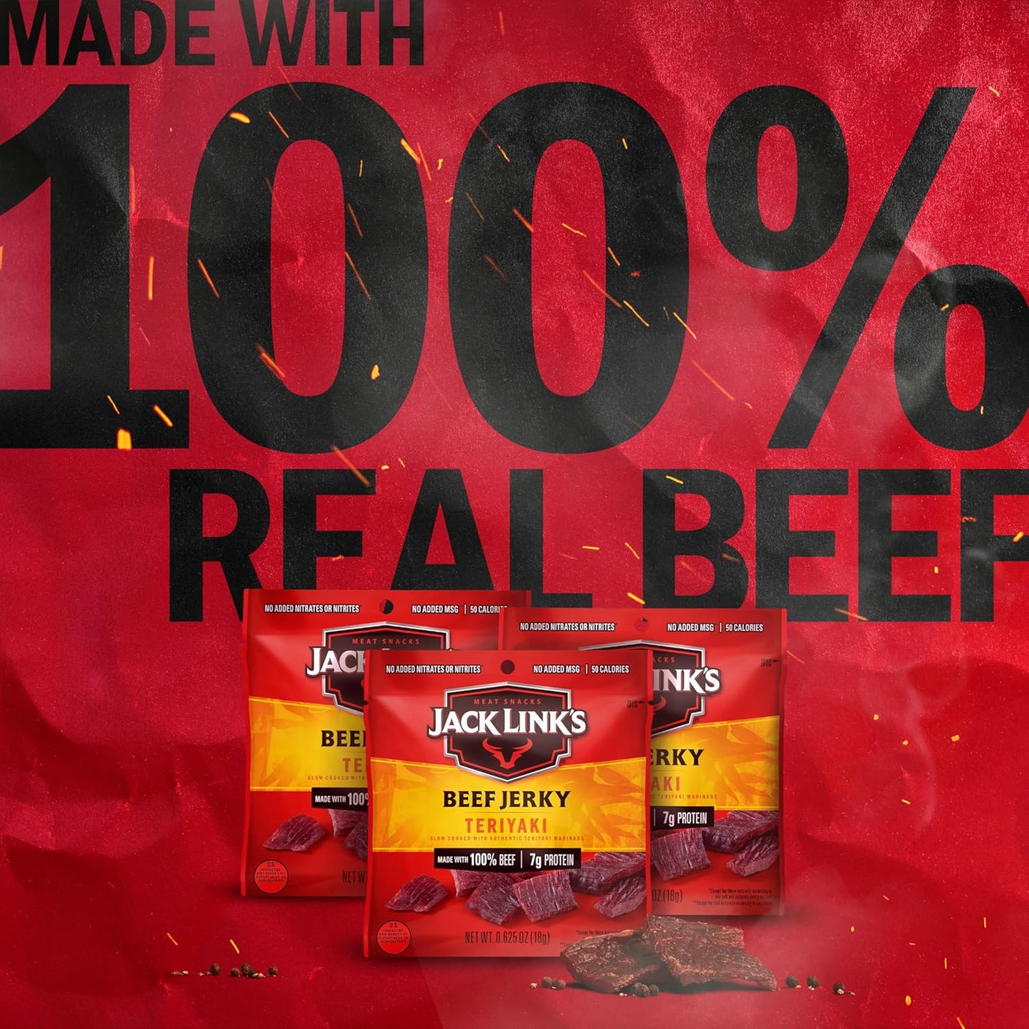 Jack Link's Teriyaki Beef Jerky (5 Pack)