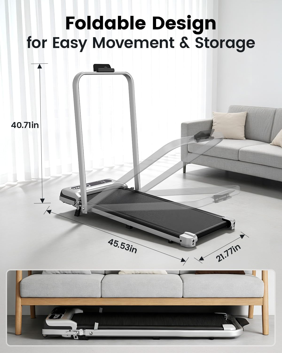 Walking Pad Treadmill for Home and Office