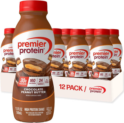 Premier Protein Shake, Chocolate Peanut Butter, 30G Protein, 11.5 Fl oz, 12 Pack