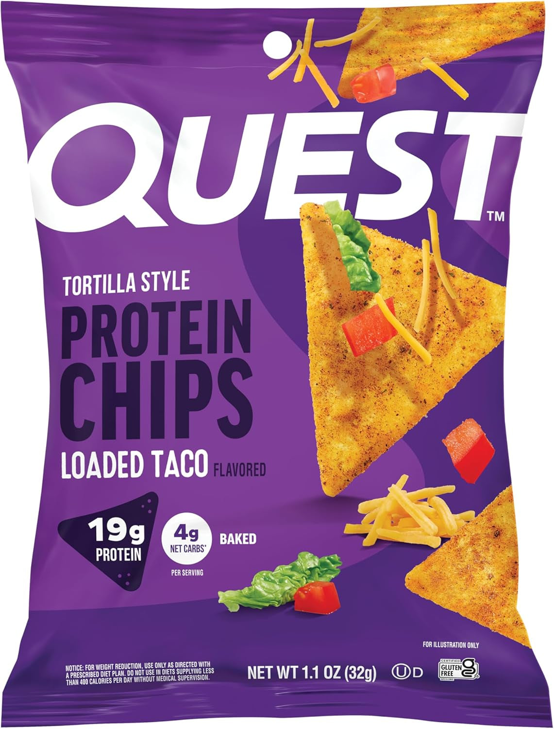 Nutrition Loaded Taco Tortilla Style Protein Chips (Pack of 12)