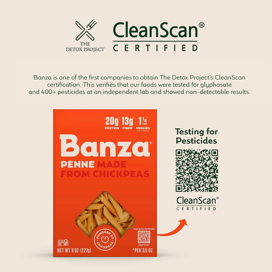 Banza Linguine Pasta from Chickpeas - Gluten Free, High Protein, and Lower Carb