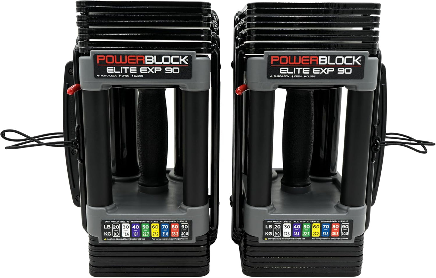 PowerBlock Elite EXP Adjustable Dumbbells, Sold in Pairs, 5-50 Lb. Dumbbells