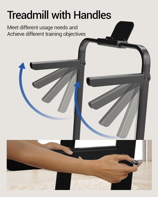 CURSOR FITNESS 16% Incline Walking Pad Treadmills for Home