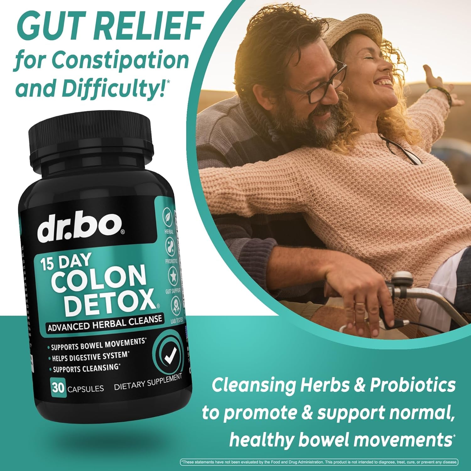 Colon Cleanser Detox for Weight Flush - 15 Day Intestinal Cleanse Pills & Probiotic