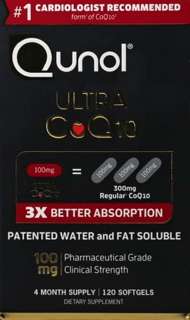 Qunol Ultra CoQ10 100mg, 3x Better Absorption