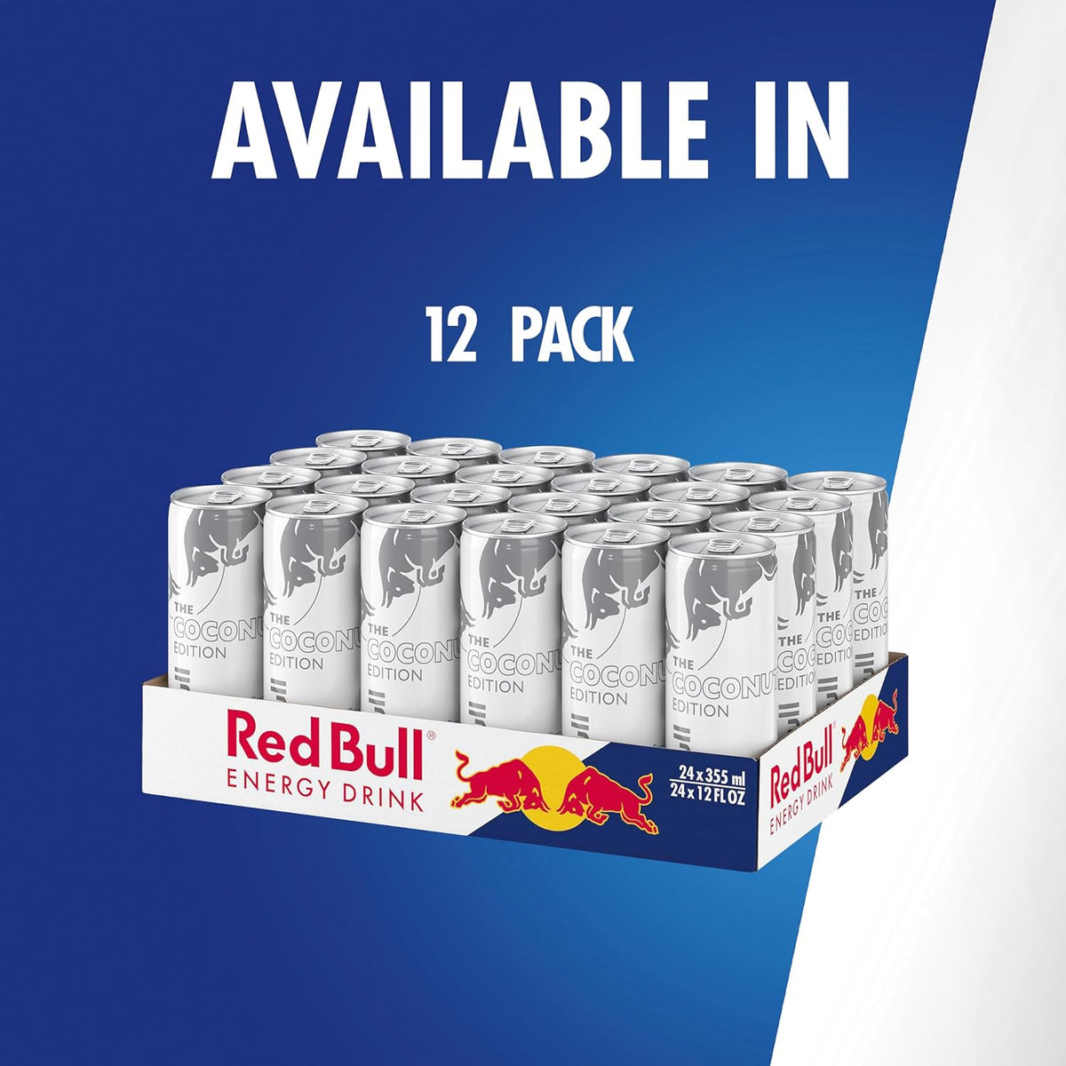 Red Bull Coconut Edition Energy Drink, Coconut Berry, 12 Fl oz, Pack of 24 Cans