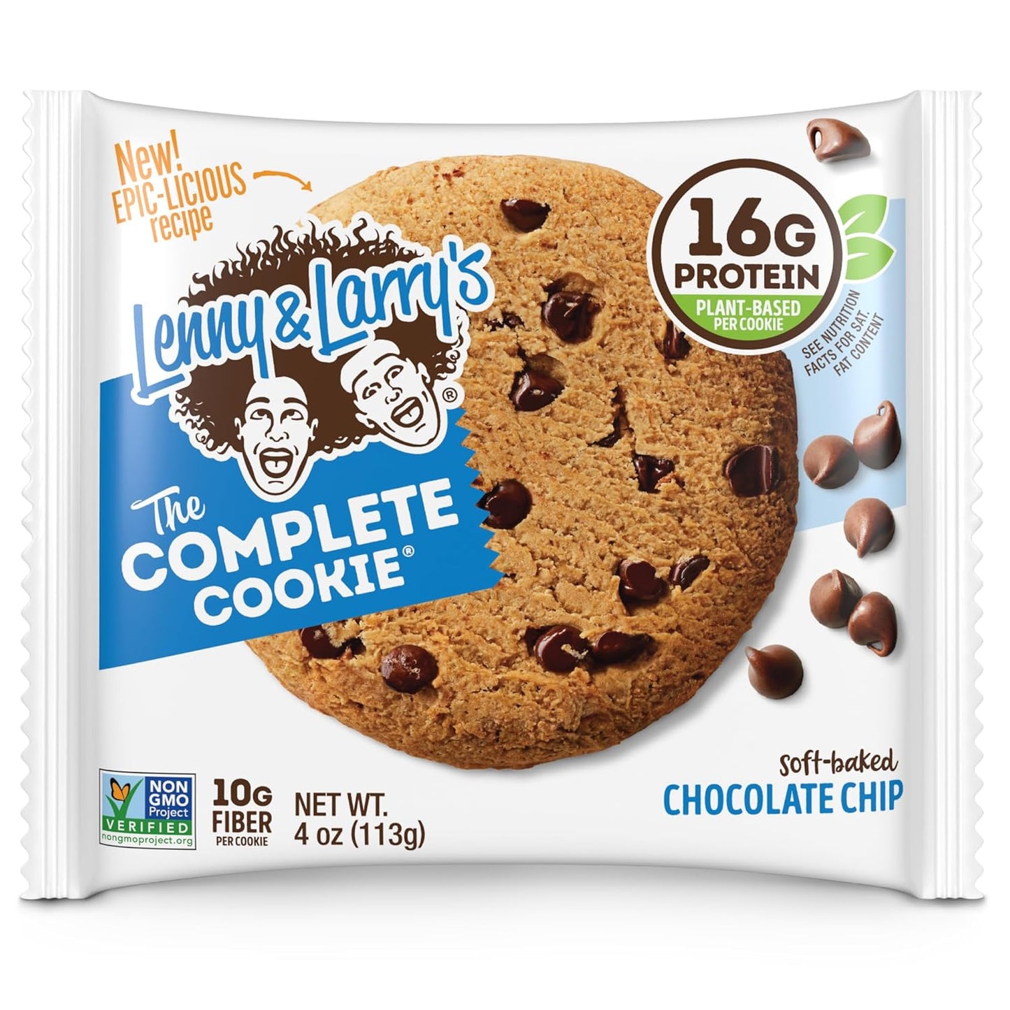Lenny & Larry's Protein Cookie, Chocolate Chip (Pack of 12)