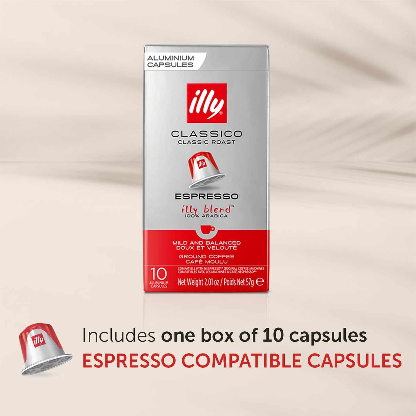 Illy Espresso Compatible Capsules - Single-Serve Coffee Nespresso Pods