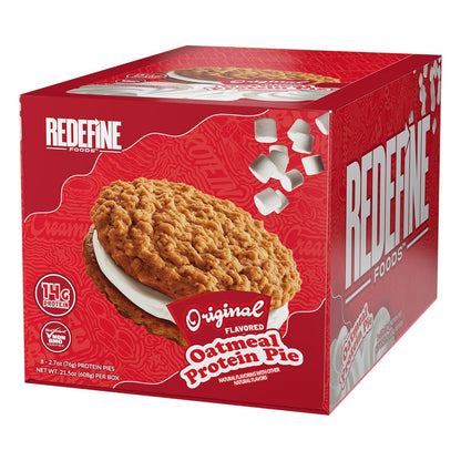 Redefine Foods Oatmeal Protein Pie, Original Flavor - 8 Count