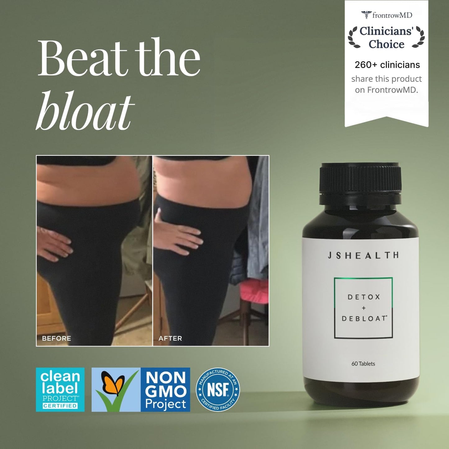 JSHealth Detox + Debloat. Bloating Relief for Women