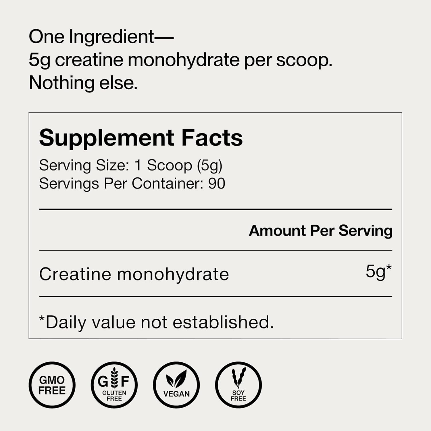 Momentous Creatine Monohydrate Powder