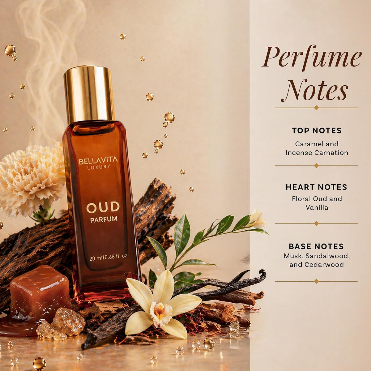 Bellavita Luxury Men's Perfume Gift Set with CEO Man, G.O.A.T., KLUB & OUD | 4 X 20Ml (80Ml) | Citrus, Woody, Patchouli & Caramel Notes