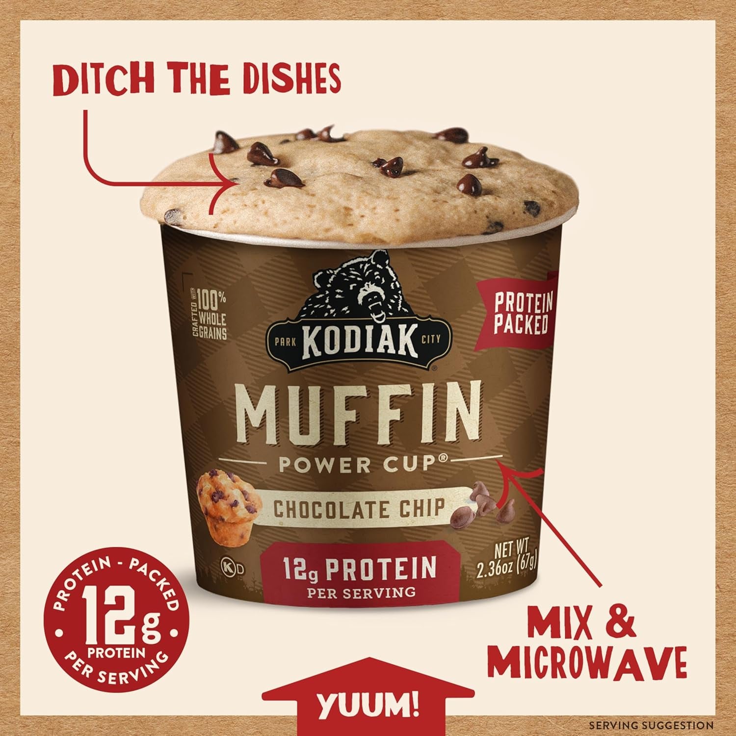 Minute Muffins, Chocolate Chip (Pack of 12)