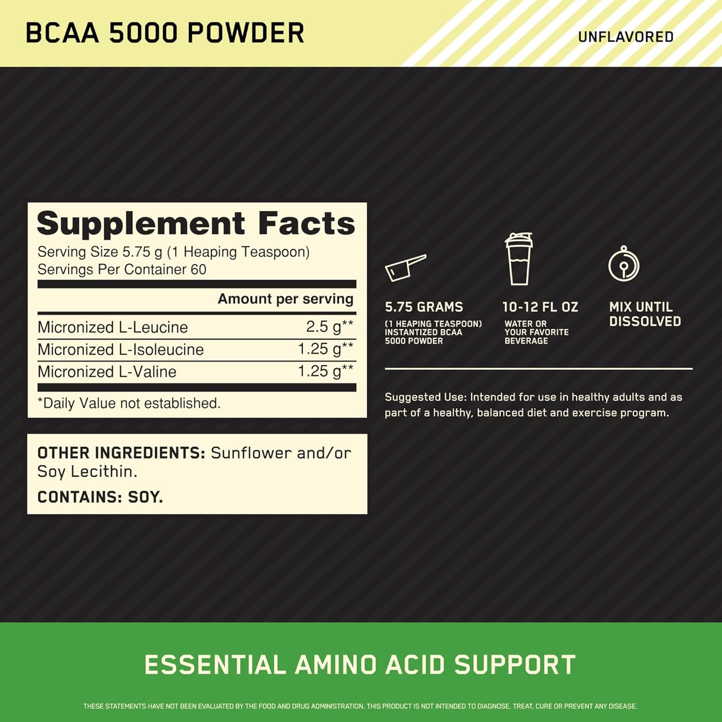 Optimum Nutrition Instantized BCAA Powder