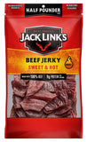 Jack Link's Beef Jerky Half Pounder - Sweet & Hot - 100% Real Beef
