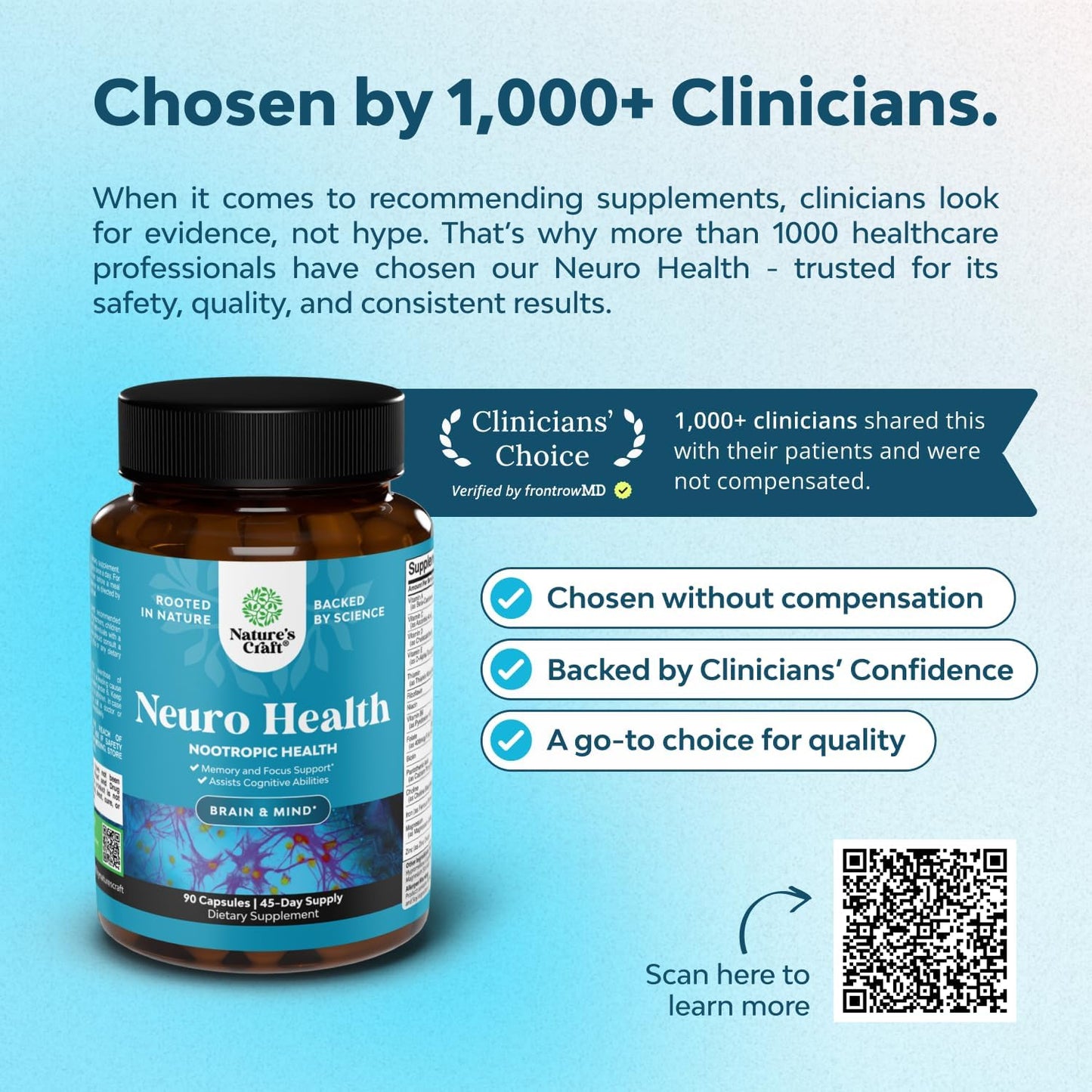Nootropic Brain Supplement for Memory and Focus Support