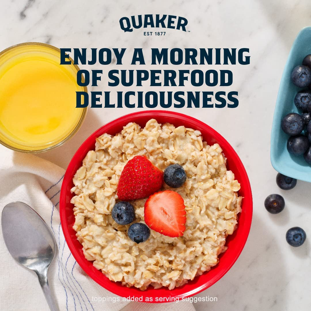 Quaker Protein Instant Oatmeal, Banana Nut, 12G Protein per Serving (6 Pack)