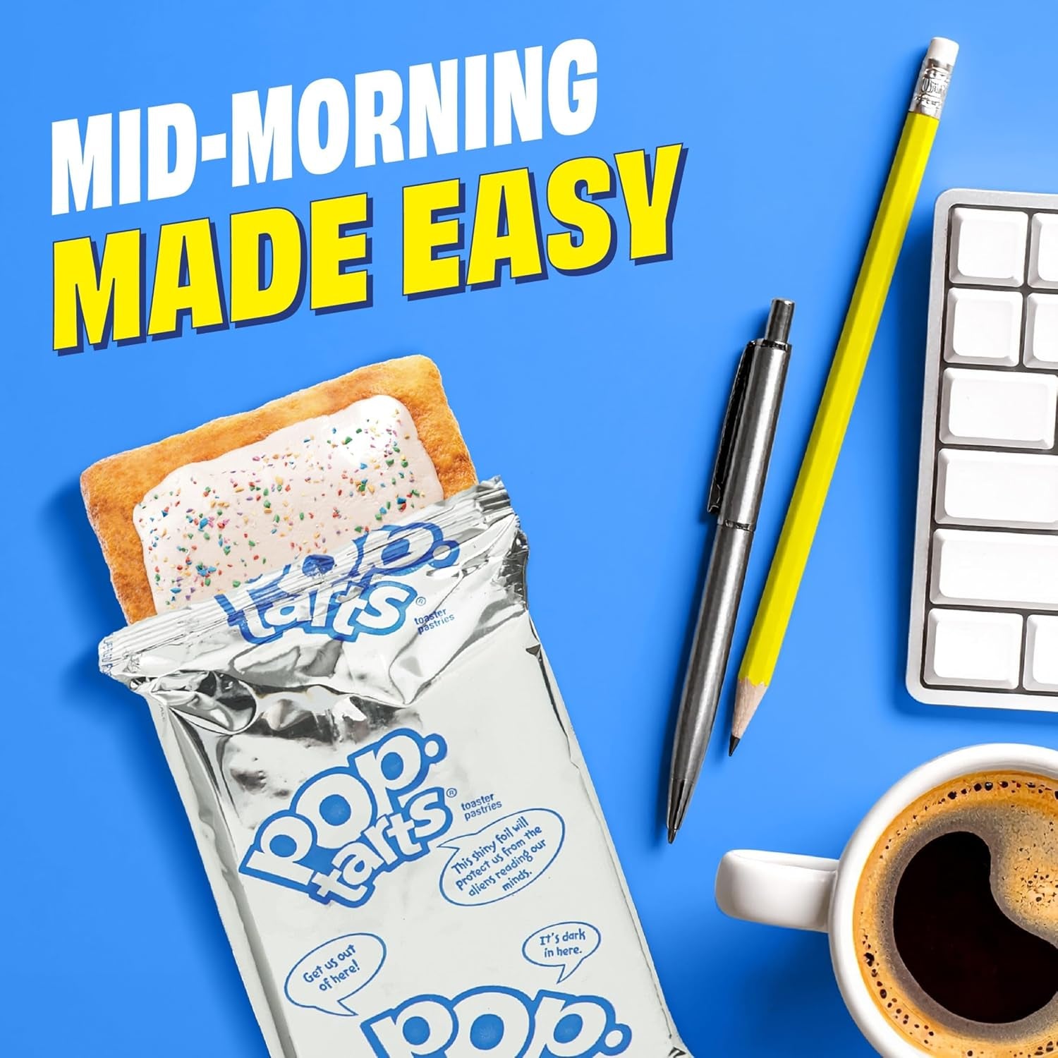 Pop-Tarts Protein Toaster Pastries, 10G Protein, Bumpin' Blueberry (24 Pop-Tarts)
