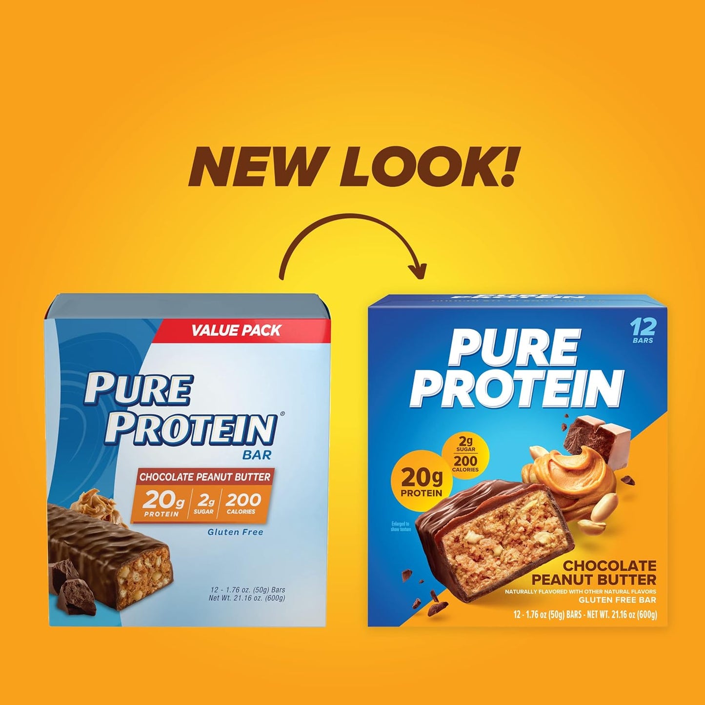 Pure Protein Bars – 20G Protein (12 Count) 