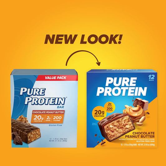 Pure Protein Bars – 20G Protein (12 Count) 
