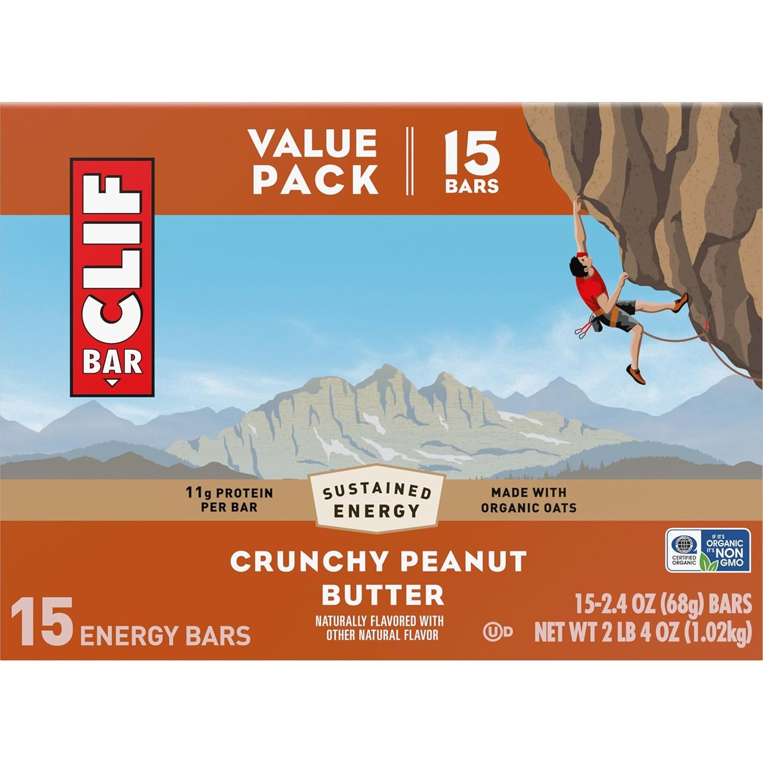 CLIF BAR - Energy Protein Bars - (15 Pack)