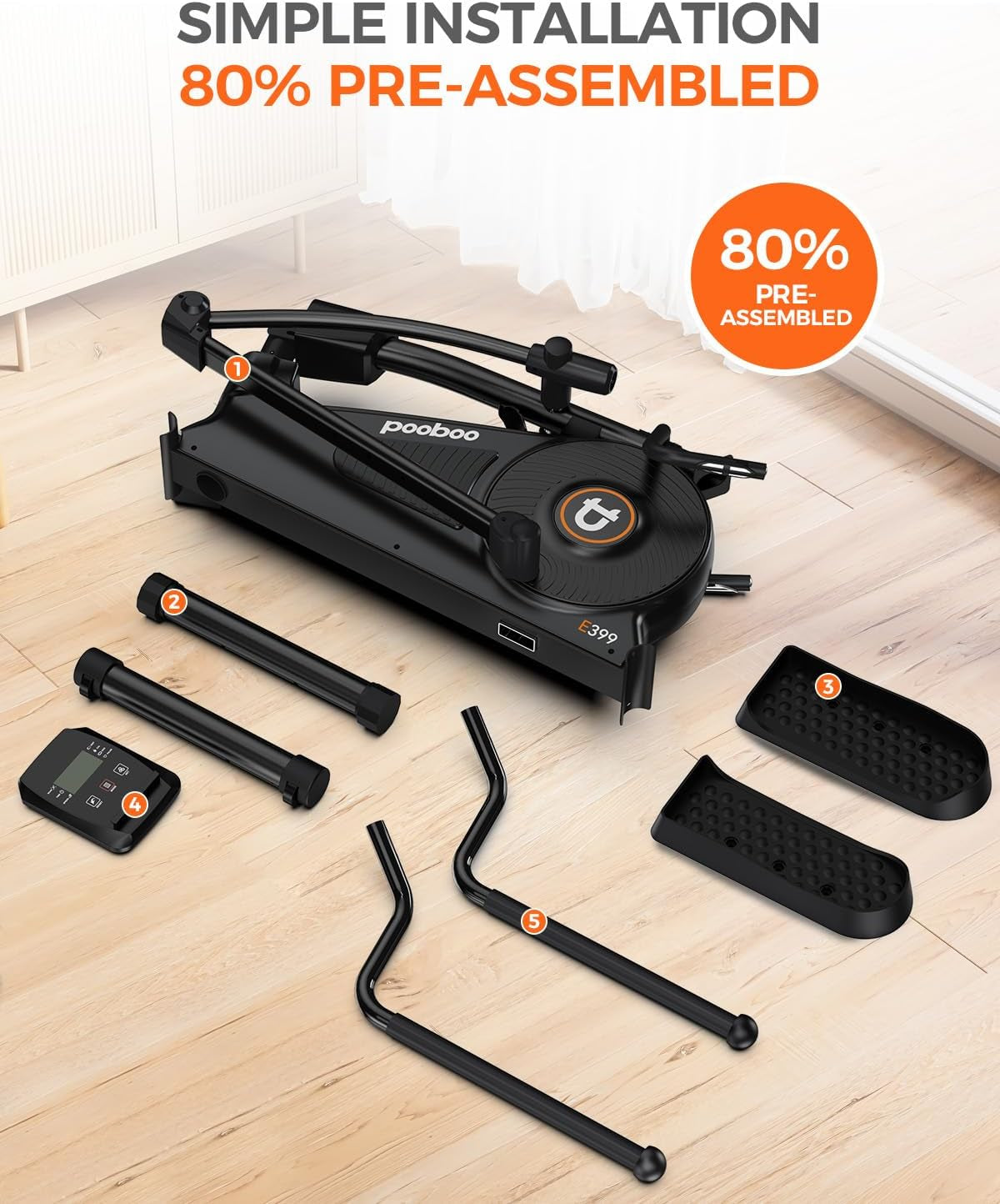 pooboo Elliptical Machine