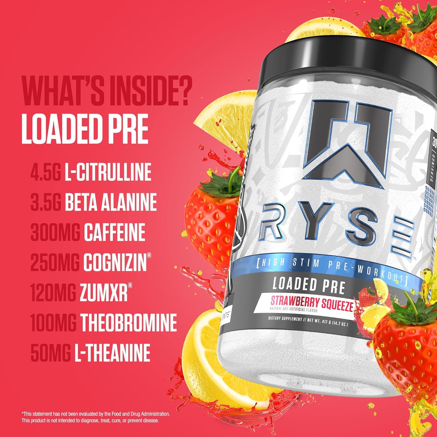 RYSE Loaded Pre Workout Powder