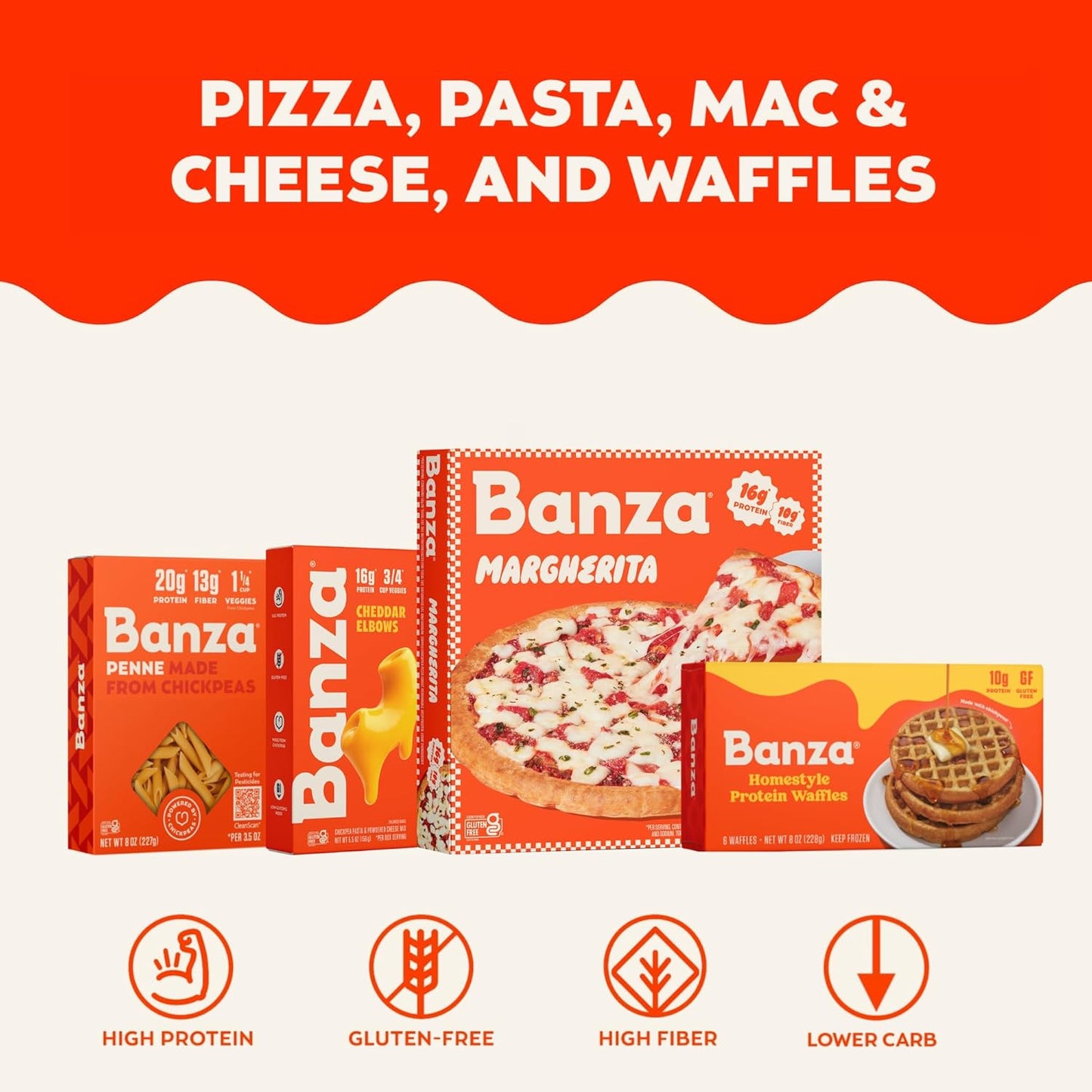 Banza Cavatappi Pasta from Chickpeas - Gluten Free, High Protein, and Lower Carb