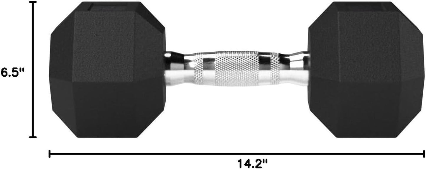45 Rubber Hex Dumbbell Hand Weight