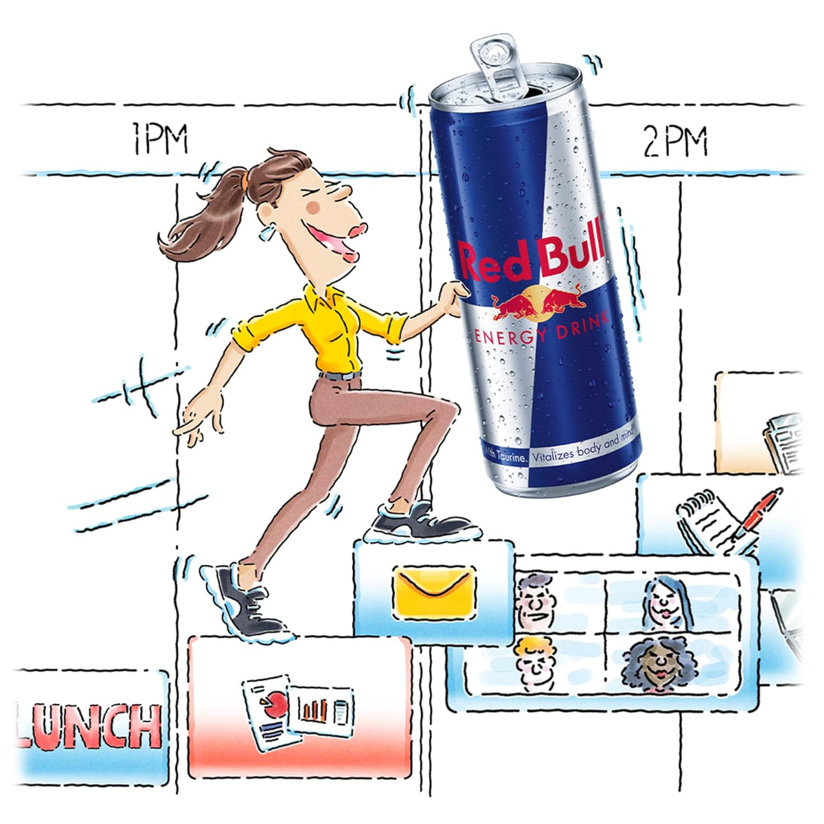 Red Bull Energy Drink, 12 Fl oz, Pack of 24 Cans
