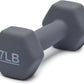 7 Pound Neoprene Dumbbell Hand Weights for Exercise