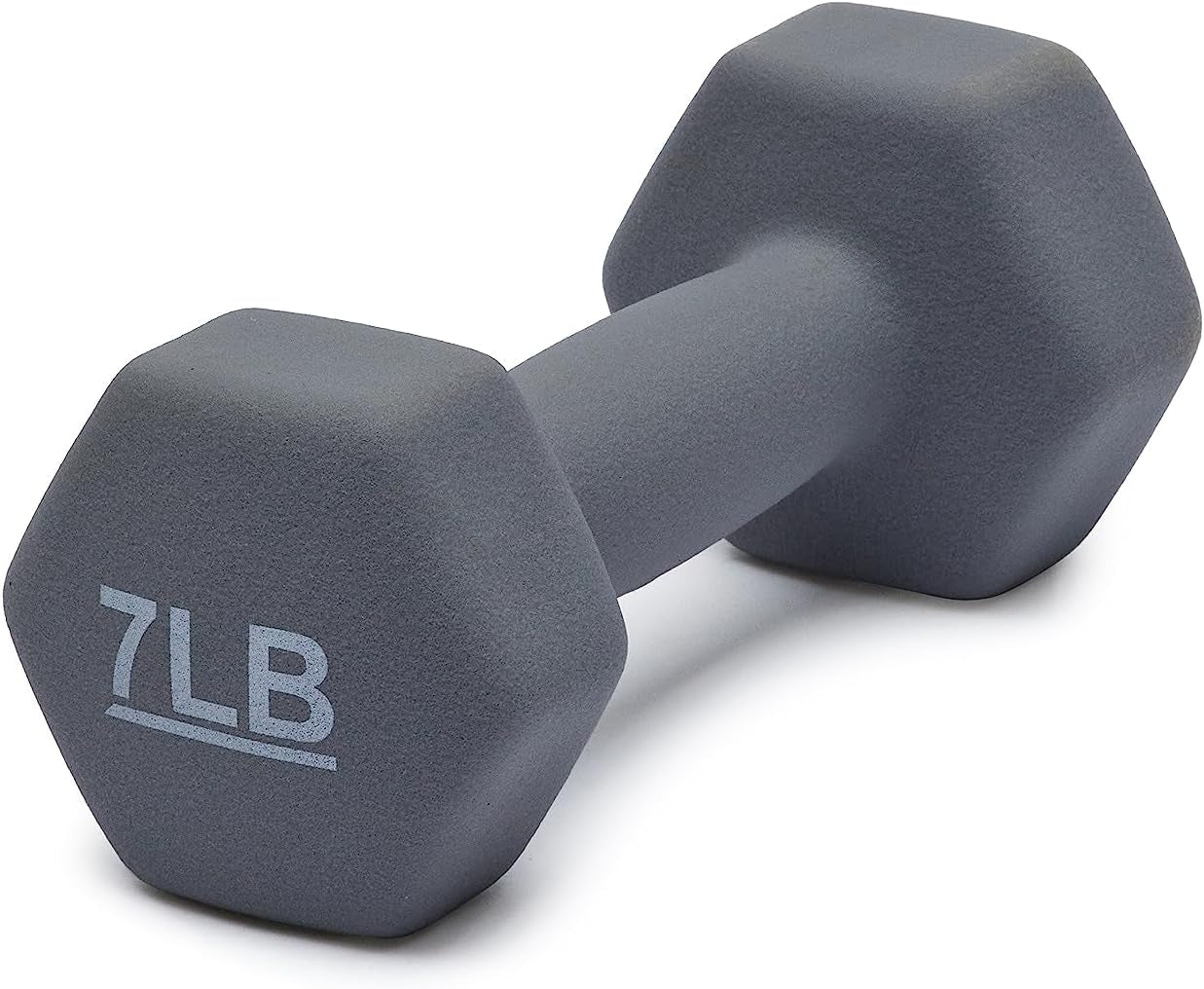 7 Pound Neoprene Dumbbell Hand Weights for Exercise