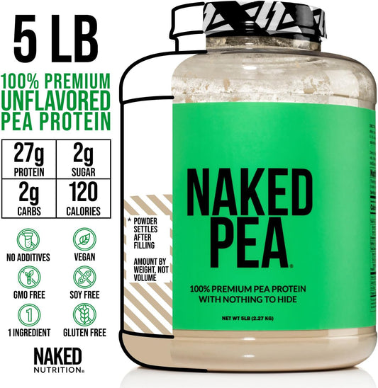 Naked Pea Protein Isolate from North American Farms - 5lb Bulk