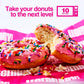Protein Donuts - 22G Protein, Pink Sprinkle, Zero Sugar Snack - 8 Pack with Two Donuts per Pack